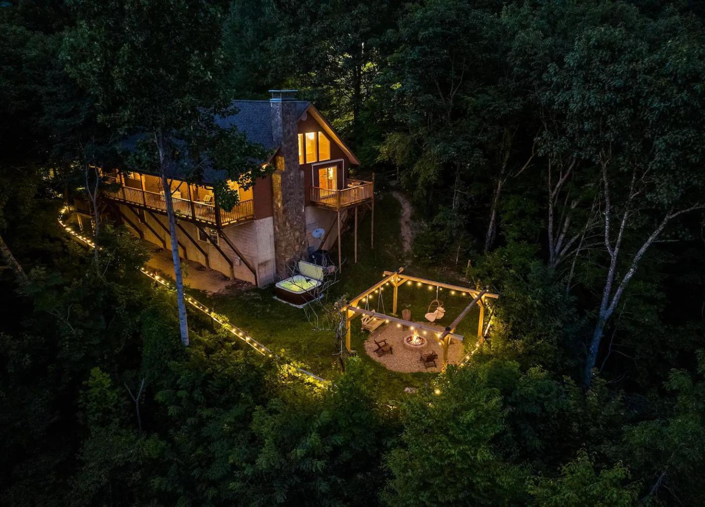 Maggie Valley Cabin With Beautiful Mountain Views, Hottub, Pet Friendly, Gameroom, Fireplace エクステリア 写真